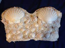 My Diy Mermaid Bra Top Inspired By Kim Kardashian S Beautiful Mermaid Costume From Last Year All Of The She Mermaid Accessories Mermaid Halloween Mermaid Diy