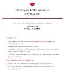 Unlock founder's edition or premiere edition stadia via invite code · make sure that you have the stadia app installed on your device. Google Stadia Buddy Passes Arrive For Founder S Edition Users To Share
