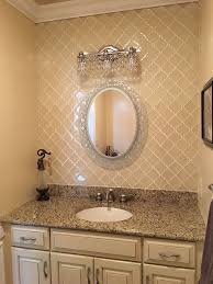 Cream Arabesque Glass Tile Glass Tile Bathroom Bathroom Backsplash Glass Tile Backsplash Bathroom