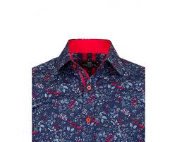 Check spelling or type a new query. Sl 6812 Men S Dark Blue Red Floral Print Long Sleeved Shirt Quality Designed Shirts