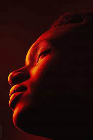 African American Man Portrait Under Red Lights By Ohlamour Studio Male Portrait Neon Photography Portrait Lighting