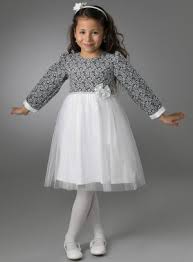 Robe housse, robe marinière ou robe chemise pour le. Robe Fille Mariage Manches Longues Bleu Roy Ou Noir Avec Tulle Blanc