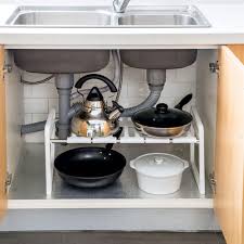 Shop for under sink storage organizers at walmart.com. Double Layer Kitchen Rack Cabinet Under Sink Storage Shelf Pan Pot Holder Kitchen Organizer Dish Drying Rack Spice Jars Holder Racks Holders Aliexpress