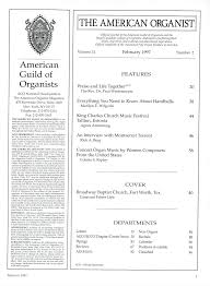 THE AMERICAN ORGANIST 1