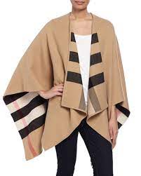 Check out our check wool cape selection for the very best in unique or custom, handmade pieces from our shops. Burberry Charlotte Check To Solid Wool Cape Camel Neiman Marcus