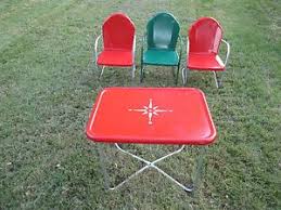 Vintage Metal Lawn Chairs Patio Chairs With Table Childs Children Size Not Toys Lawn Chairs Metal Lawn Chairs Patio Chairs