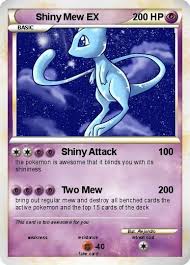 Pokemon Shiny Mew Ex 2 2 Shiny Attack Pokemon Mew Shiny Mew Mew Pokemon Card