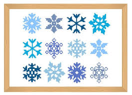 The easy print version contains all cross stitch snowflake patterns and instructions. Snowflake Cross Stitch Pattern Snowflake Simple Cross Etsy
