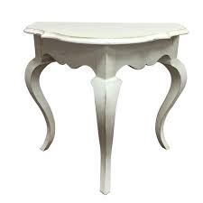 The name of this accent table refers to its shape. Half Circle Accent Table Chairish