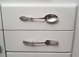 Drawer Pulls From Old Silverware I Took Some Old Silverware From My Family And Made Drawer Handles And Cupbo Kitchen Drawer Pulls Diy Silverware Door Handles
