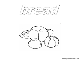 Recursos Educativos En Ingles Coloring Pages Foods Laminas Para Colorear En Ingles Alimentos 20 Bread Alimentos Laminas Para Colorear Recursos Educativos