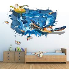 3d baby sea turle #1640744 by steve young. Buy 3d Stereoscopic 3d Mural Wall Stickers Creative Deep Sea Turtle Stickers Sticker Living Room Bedroom Wall Stickers Restaurant In Cheap Price On Alibaba Com