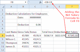 How To Calculate Your Net Salary Using Excel Salary Ads Excel