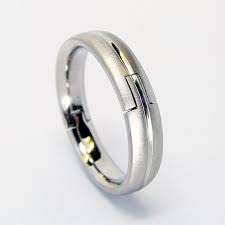 Palladium Hand Made Hinged Ring Hinged Wedding Ring Hinged Ring Wedding Rings