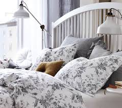 Alvine Kvist Duvet Cover And Pillowcase S White Gray Full Queen Double Queen Ikea Home Bed Frame Ikea Bed