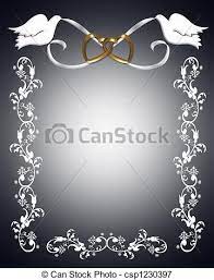 Free Clip Art Borders And Frames Weddings Doves Stock Illustration Royalty Free Illustrations Stock Cli Wedding Borders Invitations White Wedding Frames