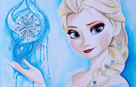 Elsa Disney Frozen Art Drawing Video Frozen Fever Speed Painting Time Lapse Disney Frozen Art Disney Fine Art Frozen Painting