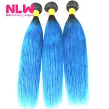 Indian hairstyles weave hairstyles straight hairstyles cool hairstyles light blue hair bright hair androgynous models androgyny let your hair down. Shop N L W 10a Brazilian Virgin Human Hair 3 Bundles Silk Straight Hair Extensions Ombre T1b Light Blue Hair Color Online From Best Bundle Hair On Jd Com Global Site Joybuy Com