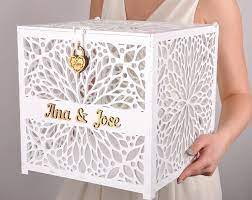 Wedding Card Box Gold Wedding Keepsake Glass Box Cards Box Wedding Gift Box In 2021 Card Box Wedding Personalized Wedding Card Box Money Box Wedding