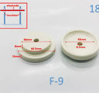 FASOLI Keramische Anschlüsse Hochfrequenz-elektrischer  Porzellan-Keramik-Isolator 8 kV 10 kV 15 kV 20 kV  Hochspannungs-Porzellan-Isolator ...