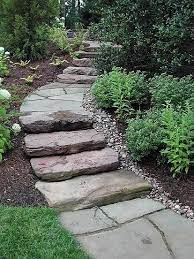 Image Result For Flagstone Path Set On Slope Landscaping With Rocks Backyard Walkway Pathway Landscaping The base is the most important step in your patio and walkway projects. backyard walkway