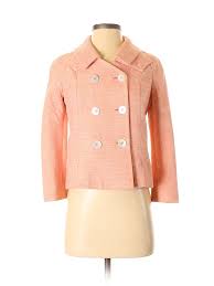 details about barneys new york women pink wool coat 4