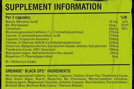 Amazon Com Grenade Black Ops Weight Management Capsules Pack Of 44 Capsules Health Personal Care