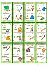Loop Game School Objects School Teaching Jobs Words