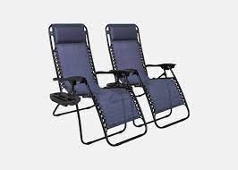 Periheli reclining folding zero gravity chair (set of 2) by arlmont & co. 11 Outdoor Folding Chairs You Can Take Everywhere Conde Nast Traveler