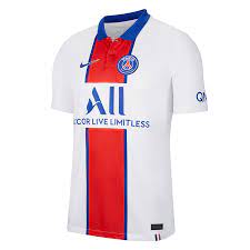 Para más información pulse aquí para ir al website. Nike Paris St Germain Herren Auswarts Trikot 2020 21 Weiss Blau Fussball Shop