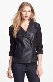 Vince Camuto Ponte Perforated Faux Leather Moto Jacket Nordstrom Edgy Outfits Faux Leather Moto Jacket Jackets