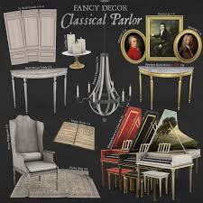 New mods for the crawler: The Classical Parlor Sims 4 Collections Sims 4 Cc Furniture Fancy Decor