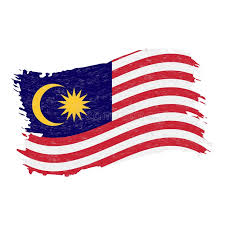 The flag of malaysia, also known as malay: Flag Of Malaysia Grunge Abstract Brush Stroke Isolated On A White Background Vector Illustration Stock Vector Illustration Of Icon Flag 127662418