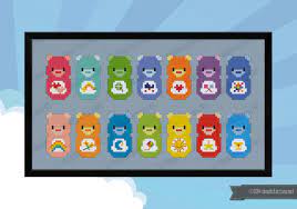 Quiet night # counted cross stitch patern in pdf format # cross stitch design # embroidery cross stitch pattern # cross stitch supply quiet night by jiri petr in pdf format. Care Bears Digital Cross Stitch Pattern