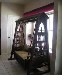 Indoor Swing From India Handcrafted Carved Pure Wood Jhoola Indoor Swing Home Decor Indoor