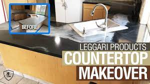 Once the countertop is primed and dry, mix the epoxy. Epoxy Over Formica Countertop Tutorial Youtube