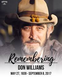 Country music's "Gentle Giant," Don Williams, died in Mobile, Alabama,  eight years ago today. 💔 During his 78 years of life, Don treated the  world to now-timeless songs such as "Tulsa Time," "