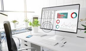 Rapport De Comptabilite De Planification Financiere De Bureau Papier Peint Papiers Peints Ordinateur Tableur Logiciel Myloview Fr