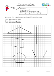 These angles worksheets are perfect for learning and practicing various types problems about different angle topics. Recognising Types Of Angle Geometry Shape Maths Worksheets For Year 4 Age 8 9 By Urbrainy Com