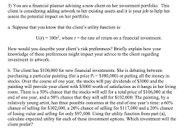 If you are a job seeker looking for a financial planning & analysis position, use our sample job description below to see what job skills and experiences employers are seeking. 3 You Are A Financial Planner Advising A New Clie Chegg Com