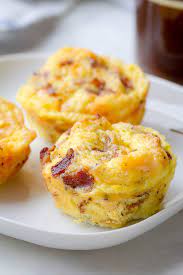 Cheesy Bacon Egg Muffins Breakfast Brunch Recipes Bacon Egg Muffins Egg Bites Recipe