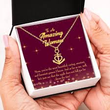 Shop the newest, sparkliest kids's jewelry and gifts on the block! Express Your Love Gifts Most Beautiful Anchor Pendant Stainless Steel Mothers Day Birthday Gift