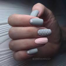 Make them even cooler by doing a different color on each hand. Grey And Pink Nails The Best Images Bestartnails Com