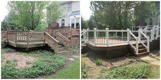 A Beautiful Deck That The Great Team At Deck Restoration Plus Completely Rebuilt And Stained With Drp Deck Wood Stai Deck Restoration Staining Wood Wood Deck