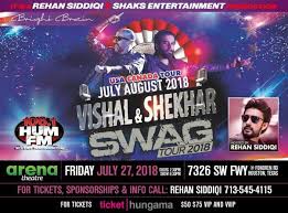 Vishal Shekhar Live In Concert Swag Tour 2018 In Houston Tx At Arena Theatre 7326 Southwest Freeway Houston Tx Tickets Indian Events Desi Events The duo has performed in more than 500 live shows/concerts over the past 7 years. tickethungama com