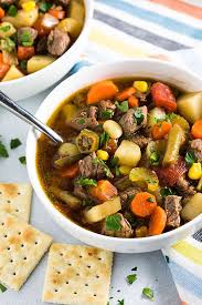 This is a vegetable beef soup and i decided to step up the beef that i used and went for flank steak, which is a super lean cut of beef. Vegetable Beef Soup The Blond Cook