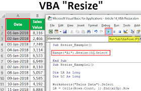 Vba Resize How To Use Resize Property In Excel Vba With