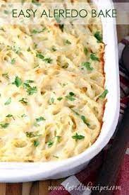 Easy Alfredo Bake Let S Dish Recipes