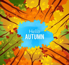 秋天树林树木矢量图 hello autumn autumn plants