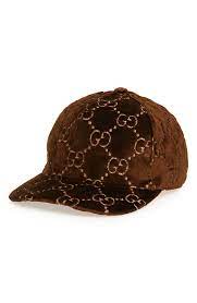Gucci Gg Embroidered Velvet Baseball Cap Nordstrom Logo Embroidered Velvet Hat Gucci